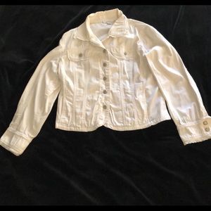 White jean jacket